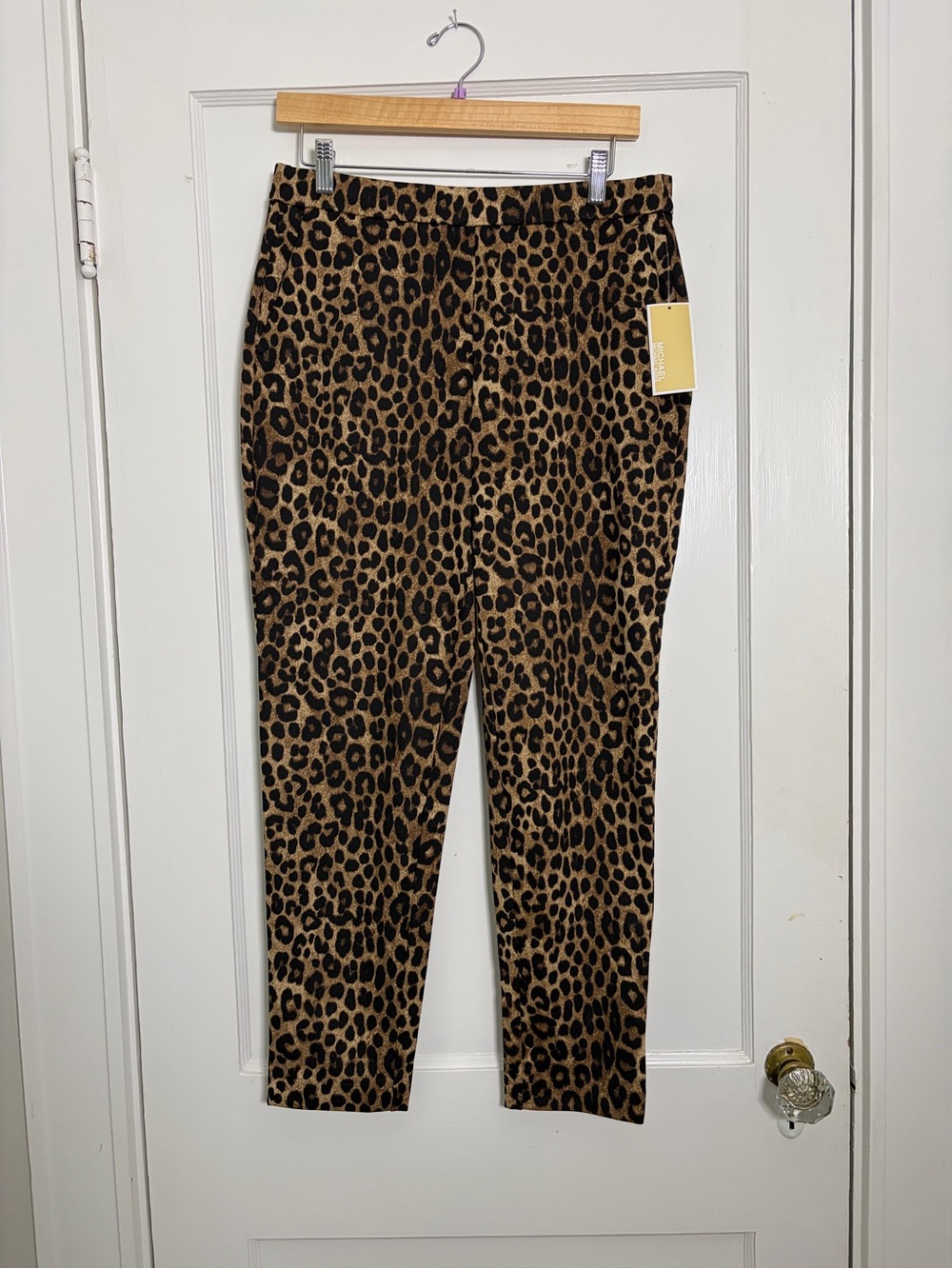 Michael Kors Leopard Print Pants - Brown and Black